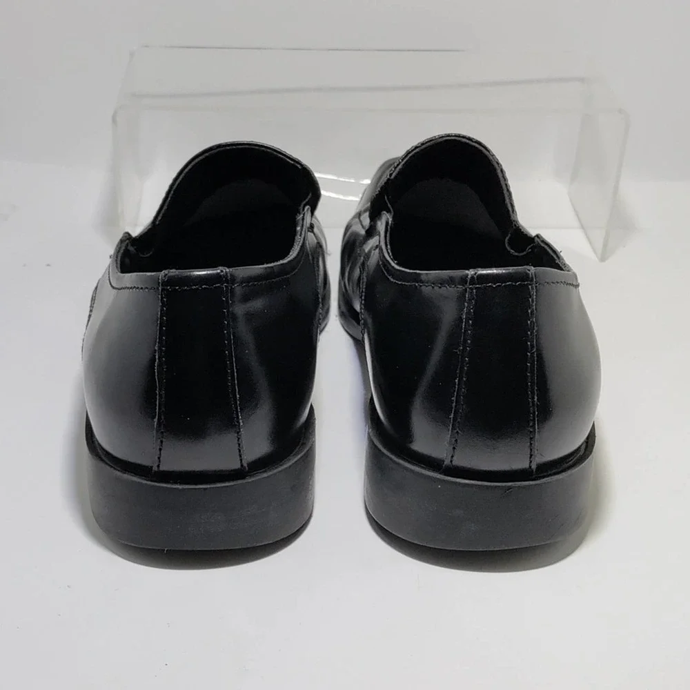 Stacy Adams black leather men's slip-on dress shoe size 8m